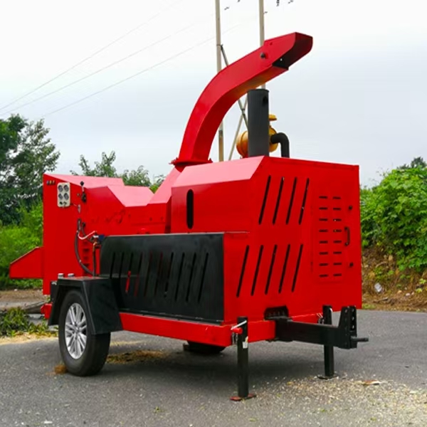 晨红机械大型移动式树枝粉碎机 园林绿化专用 吞粗枝快出屑 省下巨额清运费